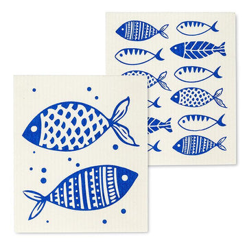 Simple Fish Dishcloths Set of 2